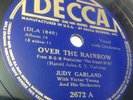 Judy Garland-Decca-2672-Over The Rainbow/The Jitterbug- 78rpm 1939 ORIGINAL