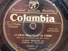 Clemo Breaux Joseph F. Falcon 1928 Columbia Record CAJUN Old Drunkard & His Wife