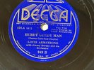 LOUIS ARMSTRONG HURDY GURDY MAN / THE SKELETON IN THE CLOSET  DECCA 949