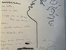DISQUE VINYL 33T DECORE D'UNE LETTRE ET DESSINS DE JEAN COCTEAU pièce rare