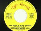 Funk Boogie/Modern Soul 45 - Morris Edwards - The Devil Is Busy - Dija VG++ mp3
