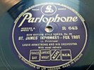 78rpm: 	Louis Armstrong - St. James Infirmary  - 1930 Ex+ / NM