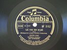 Famous Chanteuse Edith Piaf La Vie en Rose 78 RPM Columbia Original Release
