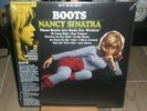 NANCY SINATRA BOOTS YELLOW & RED COLOR LP THESE BOOTS ARE MADE FOR WALKING LIES