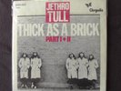 JETHRO TULL  THICK AS A BRICK 1 und 2  chrysalis 6155 002  single 2  cha 104