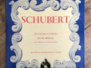 SCHUBERT Vienna Konzerthaus Quartet FRENCH LP DUCRETET THOMSON LPG 8333