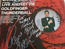 Multisigned James Bond record cover
