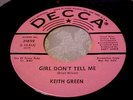 Keith Green - PROMO - Girl Don't Tell Me (Teen Garage) EX VINYL & EX AUDIO