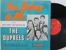 The Duprees LP “You Belong To Me”   Coed 905   DG Mono   Doo Wop R&B