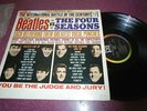 THE BEATLES VS THE FOUR SEASONS 2 LP WITH RARE CLEAN POSTER VEE JAY DX 30