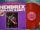 Jimi  Hendrix 'High, Live 'N Dirty' LP RED VINYL