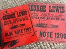 BLUE NOTE DG LP RECORD BLP 1205 &1206 GEORGE LEWIS/VOLUME 2/VG/VG+ VINYL RADIO