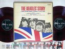 BEATLES STORY ODEON OP-7553,4 Japan RED VINYL VINYL 2LP