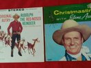 2 GENE AUTRY XMAS LP's /RUDOLPH THE RED NOSE REINDEER /CHRISTMAS WITH GENE AUTRY