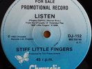 Stiff Little Fingers - Listen / Listen. Promo 1982  Aussie 7