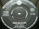 RARE 1966 OZ PROMO ELVIS PRESLEY*INDESCRIBABLY BLUE+FOOLS FALL IN LOVE*RCA 7