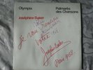 Joséphine Baker vinyle 33 tours dédicacé