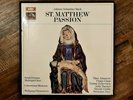 BACH ST MATTHEW PASSION UK 4LP BOX HMV ANGEL SLS 942/4 GEDDA / GONNEWEIN