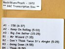 BBC Transcription Disc - Pop Spectacular Stone The Crows in Concert 1972