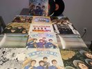 The Beatles Rock n Roll Music 2 LP Set w 1976 Capitol Promo Flats Clothes Line