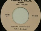 THE EXORCIST Movie Radio Spots WARNER BROS. 45 rpm 2-sided 1973 7” Horror HEAR