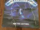 Metallica- Ride the lightning vinyl LP 1986 Electra/WEA Records