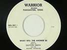 Rockabilly 45 - Dayton Smith - What Will The Answer Be - Warrior - VG+ mp3