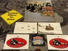 TRAVELING WILBURYS BOOK PIN STICKERS POSTCARDS SIGN GEORGE HARRISON BOB DYLAN