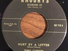TERRY CLINTON AND THE BERRY CUPS Hurt By A Letter Rare Doo Wop Group Khoury's 45