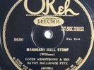 Louis Armstrong Savoy Ballroom Five, Mahogany Hall Stomp/Beau Koo Jack OKeh 8680