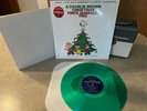 A CHARLIE BROWN CHRISTMAS Vinyl Lp VINCE GUARALDI TRIO W/Poster Green Vinyl NM