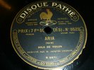 JACQUES THIBAUD / BACH - FAURE  / DISQUE PATHE
