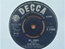 JOHN MAYALL & BLUES BREAKERS Mr. James/Crawling Up A Hill//Decca F.11900 (1964)
