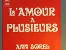 JEAN-CLAUDE VANNIER ANN SOREL L'AMOUR A PLUSIEURS EMI PATHE C006-12260 NM