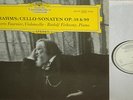 PIERRE FOURNIER*BRAHMS:cello snats*FIRKUSNY*DGG GERMANY*PROMO PRESSING WHITE