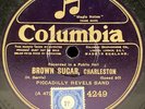 78 rpm Piccadilly Revels Band BROWN SUGAR Charleston HOT DANCE E