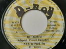 Cornel Campbell - Be Thankful / Dub - Rare 45 - 1977 D-Roy - Plays Great  - VG