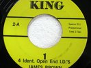 JAMES BROWN 45 4 Ident Open End I.D.'s VG+ King PROMO spoken word c4625