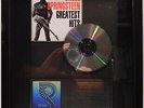 Bruce Springsteen - Greatest Hits Official RIAA Sales Award to Columbia Records