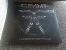 FEAR FACTORY Aggression Continuum 2xLP GREY and LIGHT BLUE/BLACK splatter