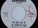 Northern Soul 45 EPITOME OF SOUND You Don't Love Me SANDBAG VG++ promo HEAR