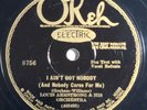 Louis Armstrong - I Ain't Got Nobody / Rockin' Chair - OKeh 8756, 78rpm