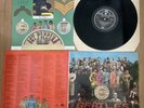BEATLES SGT PEPPER VINYL LP 1967 PCS 7027 WITH INSERT + 2 EMPTY SLEEVES
