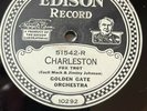 EDISON DIAMOND DISC RECORD # 51542 - CHARLESTON - GOLDEN GATE ORCHESTRA -