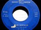 CARL NEWMAN & NIGHT HAWKS Rockin' And A Boppin' 45 Rare Trio Rockabilly/Teen