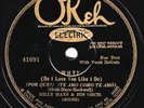 Okeh #41049: Billy Hays Or.-Why?/Ted Wallace Or.-Spanish In Your Eyes EE+ clean