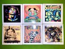 DIY 6 Handmade Ceramic LP Drink Coasters CLASSIC CSNY DOORS JOPLIN LED ZEPPELIN