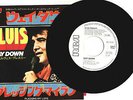 ROCKABILLY - ELVIS PRESLEY - WAY DOWN - VERY RARE  JAPAN PROMO 45' Vinyl PS
