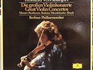 Karajan Mutter  Great violin concertos Mozart Brahms Bruch ... 4 LPS set