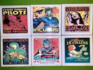 DIY 6 Handmade Ceramic LP Drink Coasters 90s FOO FIGHTERS ALICE CHAINS INCUBUS